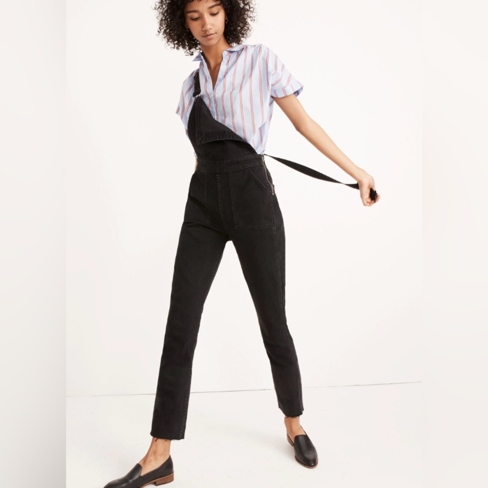 Madewell Black Overalls Size Large